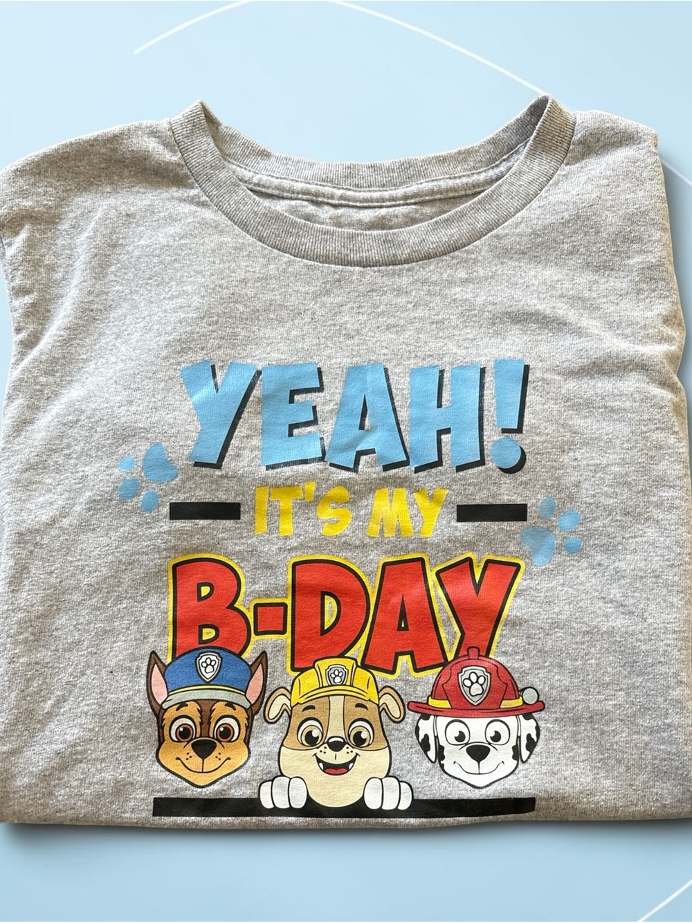 Kids  "Yeah! It's My B-Day" Paw Patrol Graphic Tee NWOT size 6/7